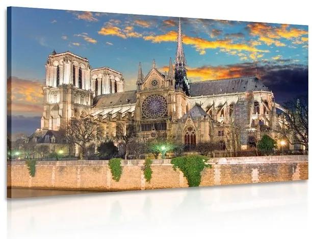 Obraz katedrála Notre Dame - 120x80