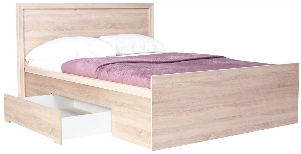 Manželská posteľ 140 cm Fintona F10 (s roštom a úl. priestorom). Akcia -15%. Vlastná spoľahlivá doprava až k Vám domov. 612010