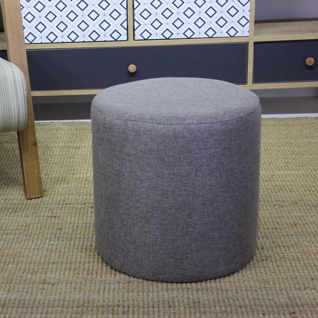Taburetka Silindir Puf Brown