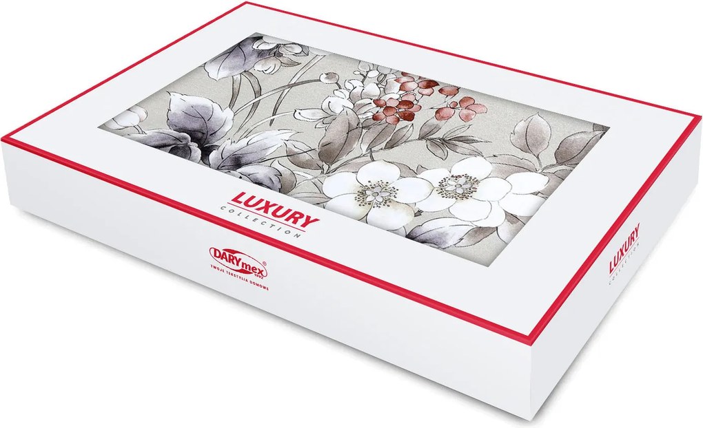 SATÉNOVÉ OBLIEČKY LUXURY ALENYA 160X200 CM, 2KS 70X80 CM KVETY