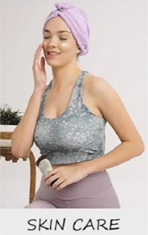 Rýchloschnúci froté Turban na vlasy biely