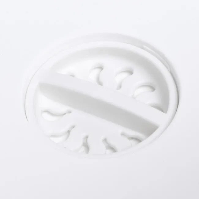 Skladací lavór BRIDA biely / sivý