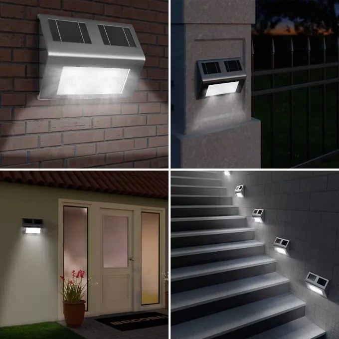 InternetovaZahrada Solárna nástenná LED lampa