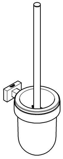 GROHE 40513AL1 - Súprava na čistenie WC ESSENTIALS CUBE grafit