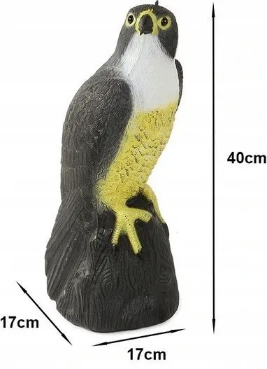 Vekr Plašič vtákov sokol - maketa dravca 40cm