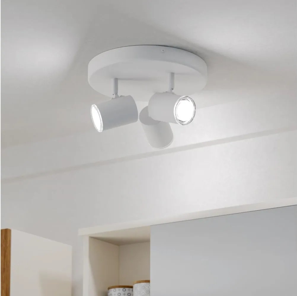Eglo 901962 - Kúpeľňové bodové svietidlo CONSUMA 3xGU10/5W/230V IP44 biela