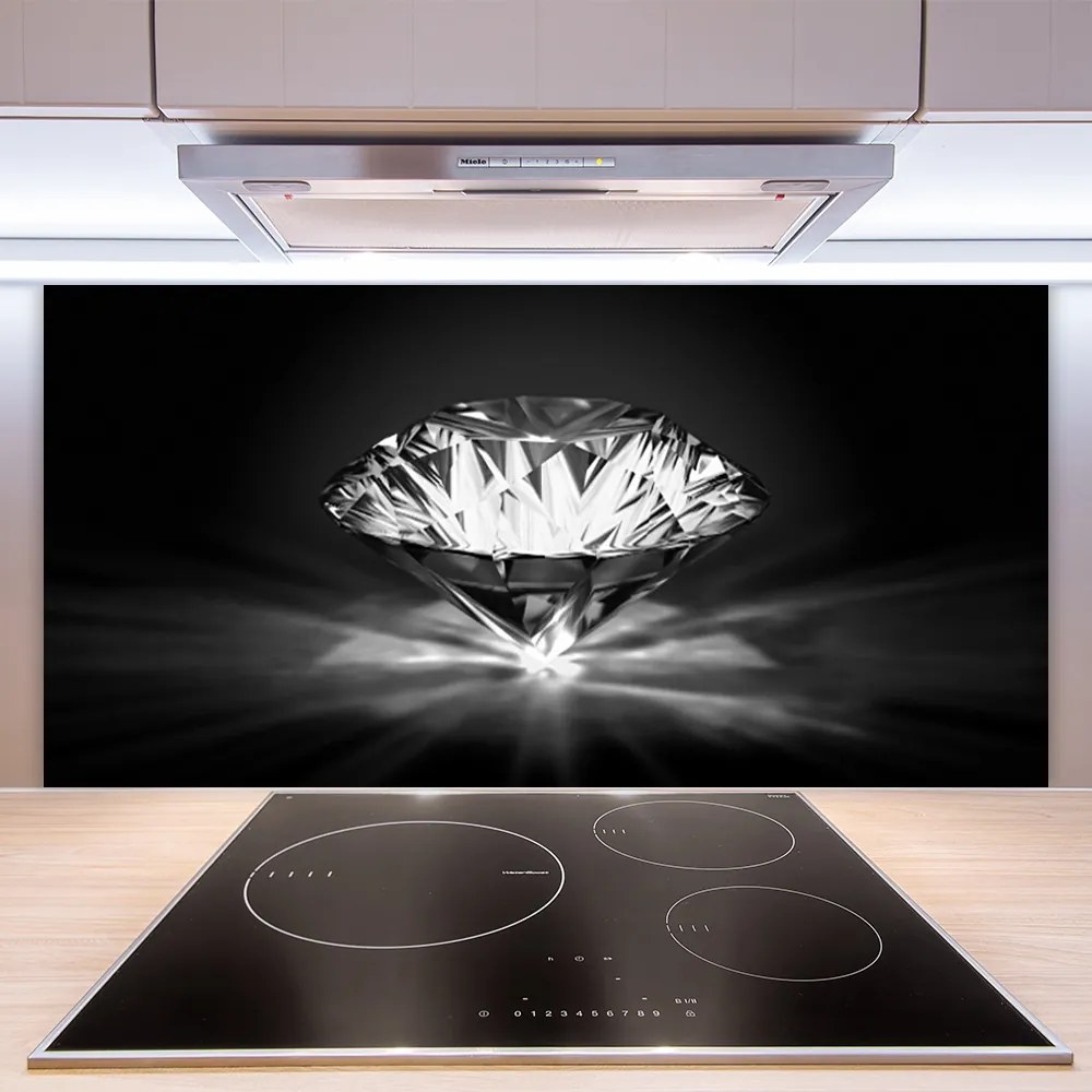 Sklenený obklad Do kuchyne Umenie diamant art 100x50 cm