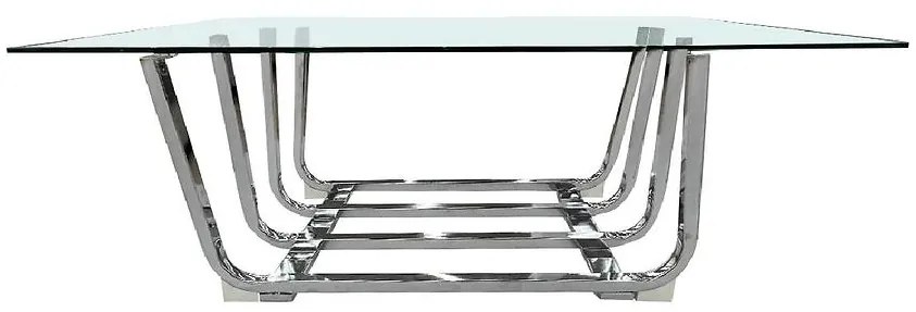 Konferenčný stolík CF60047-A priehľadné sklo