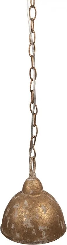 Zlaté antik kovové stropné svetlo Agnès - Ø 20*22 cm