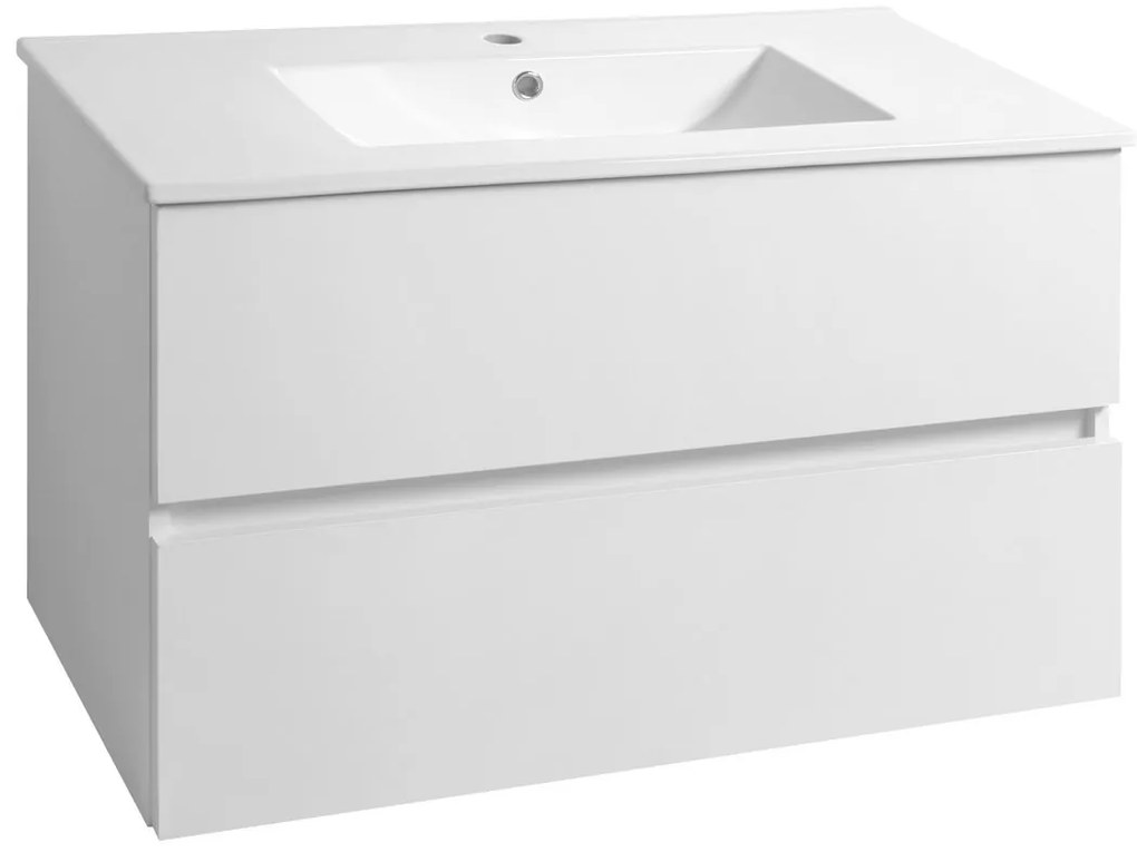 Aqualine Aqualine, PANEDA umývadlová skrinka 99,5x55x45,2cm, biela, PN210