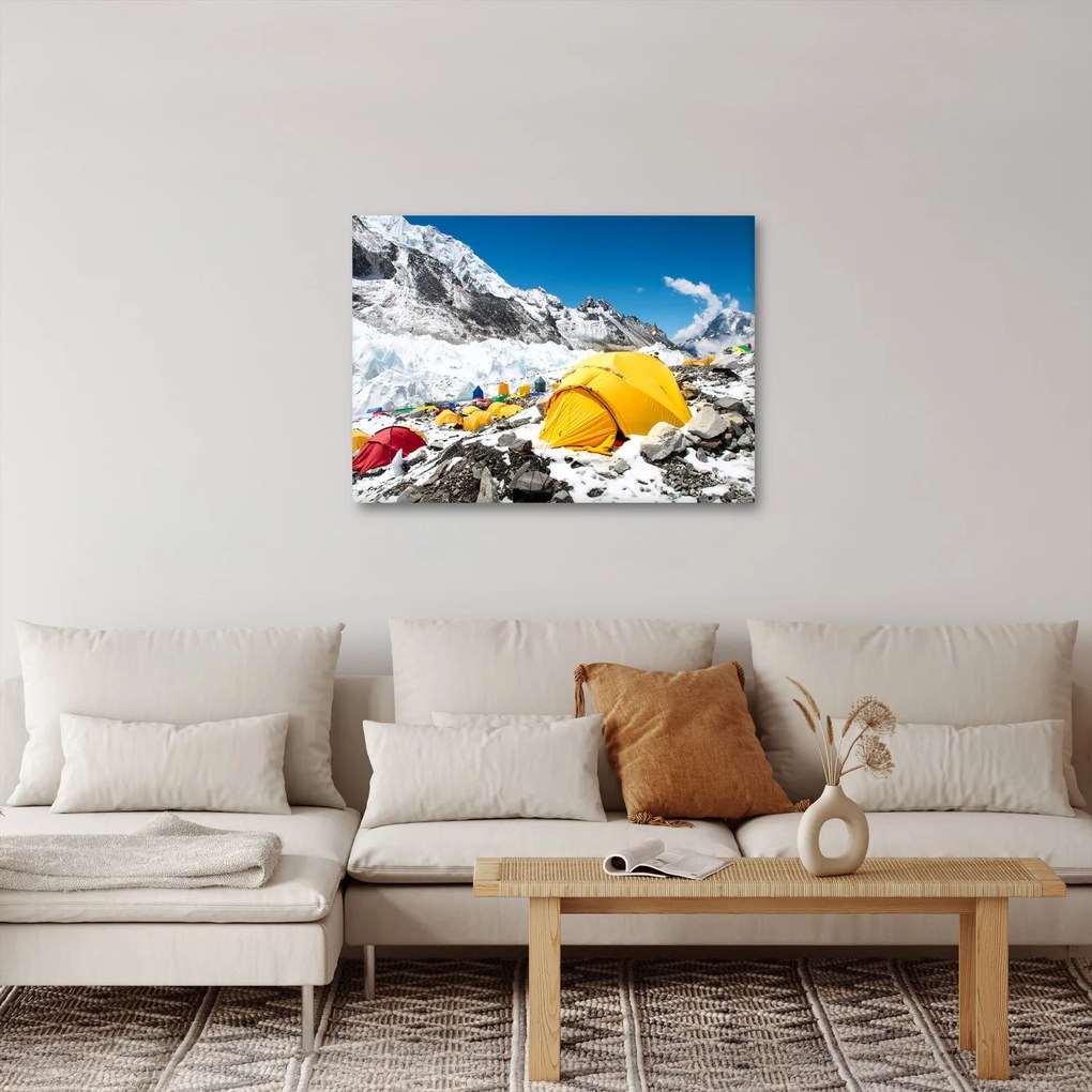 Obraz - Kempovanie v horách (70x50 cm)