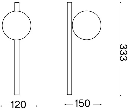 Ideal Lux - LED Nástenné svietidlo BINOMIO 1xG9/3W/230V biela