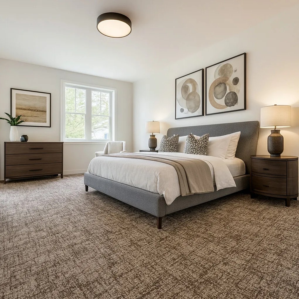 ITC, Metrážny koberec Dobro 43 hnedý, na mieru, šíře 3m,4m, hnedá, filc, obývacia izba