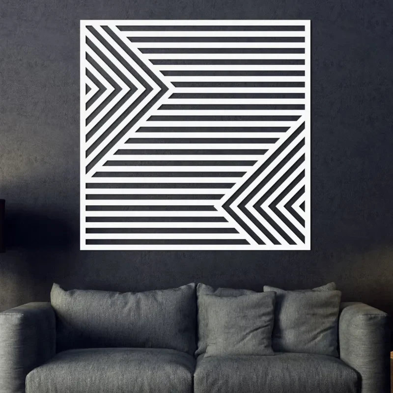 Drevený obraz na stenu s geometrickým dizajnom | SENTOP PR0487