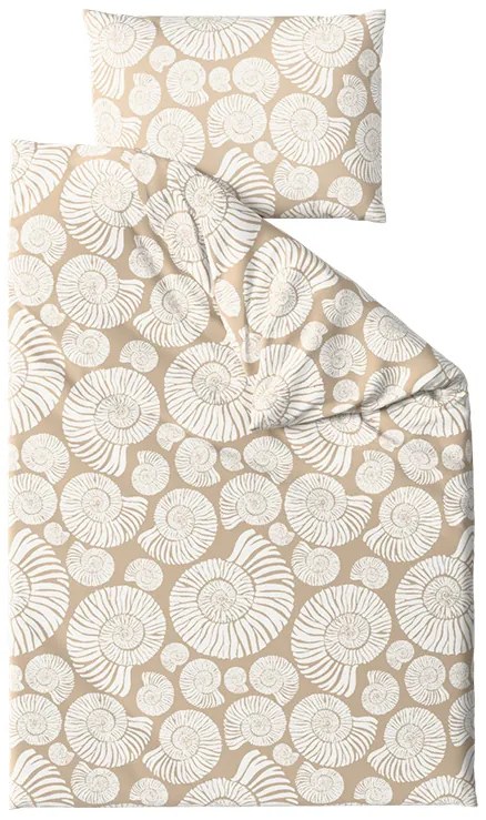 Obliečky z mikrovlákna SNAIL SHELL hnedé Rozmer obliečky: 70 x 90 cm | 140 x 200 cm