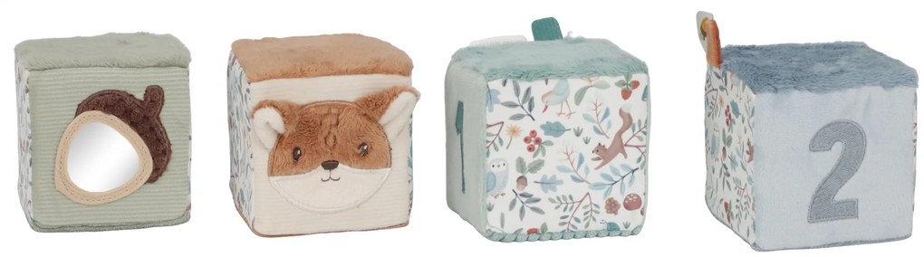 Kocky textilné 4 ks Forest Friends