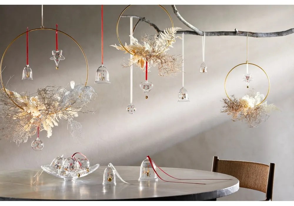 Sklenená ručne fúkaná vianočná ozdoba ø 6,5 cm Ann-Sofi Romme Annual Christmas Bauble – Holmegaard