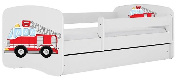 Detská Posteľ. Babydreams+Sz+M Biely 70x140 hasičský zbor