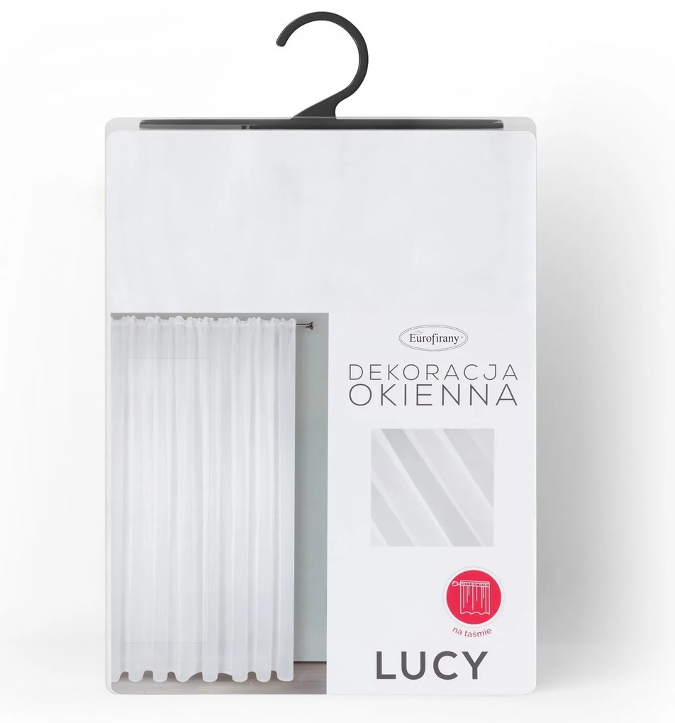 ZÁCLONA NA PÁSKE LUCY 300X250 CM BIELA