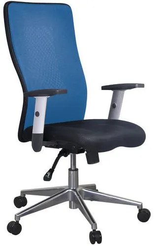 Kancelárska stolička Manutan Expert Penelope Top Alu, modrá