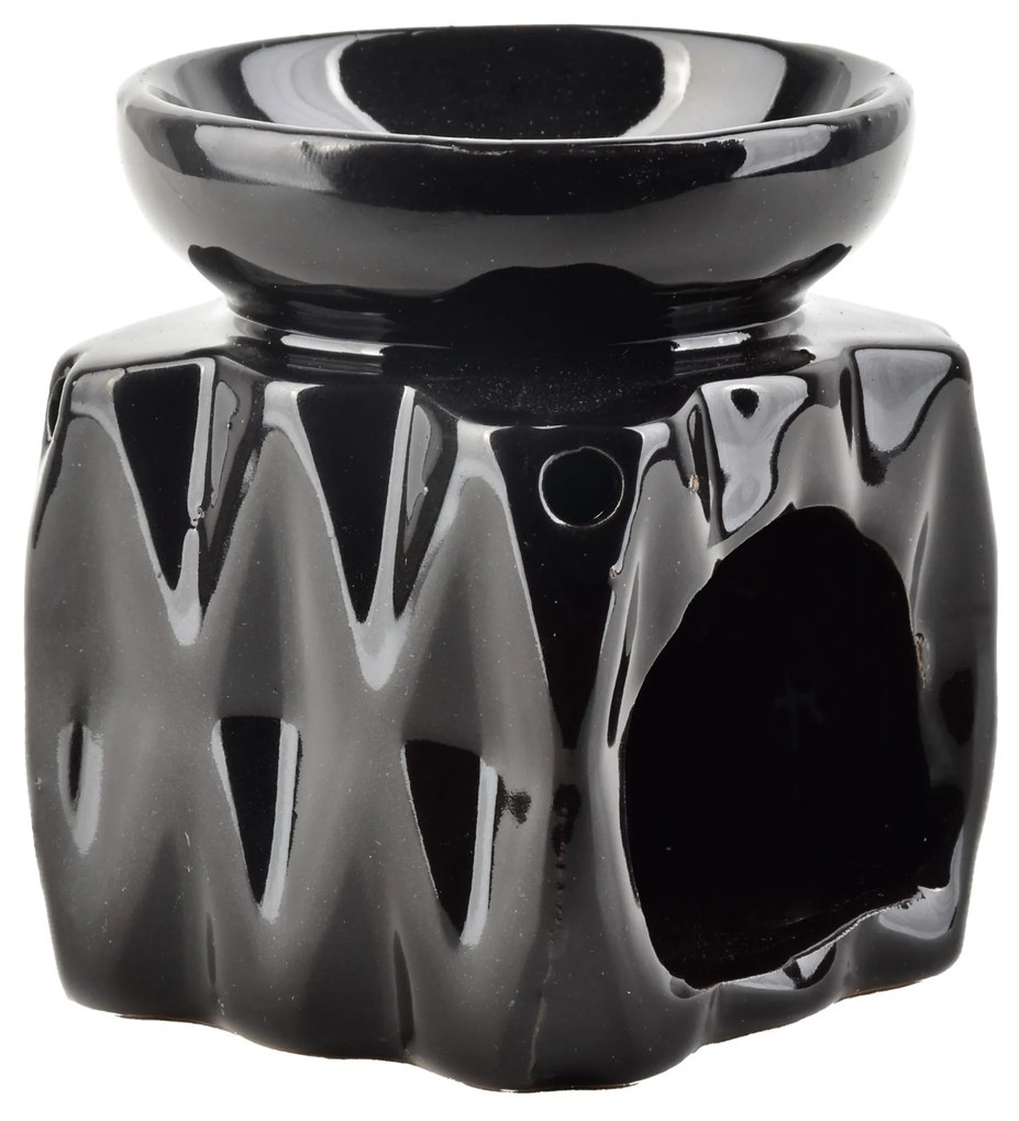 Keramická aroma lampa LALA 8 cm čierna