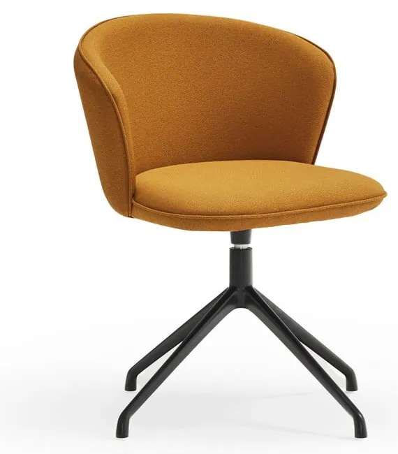 Čalúnené jedálenské kreslá v súprave 2 ks v horčicovej farbe Add – Teulat