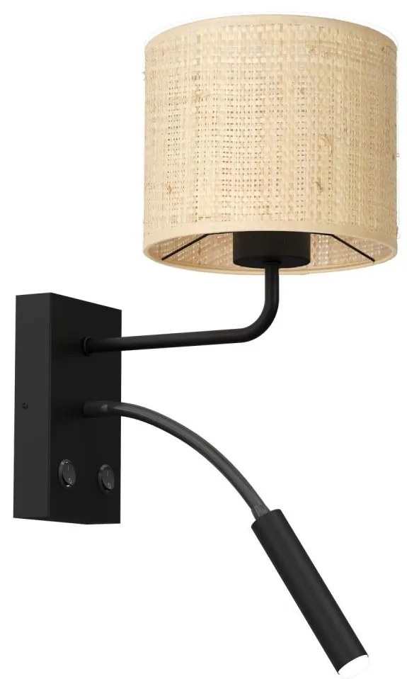 Luminex Nástenná lampa RATTAN 1xE27/60W+1xG9/8W/230V ratan LU5274