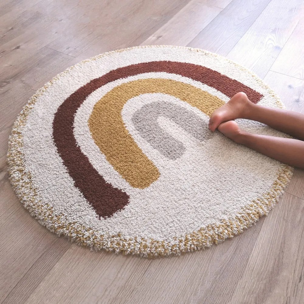 Detský koberec Nattiot Bohemian Rainbow, ø 120 cm