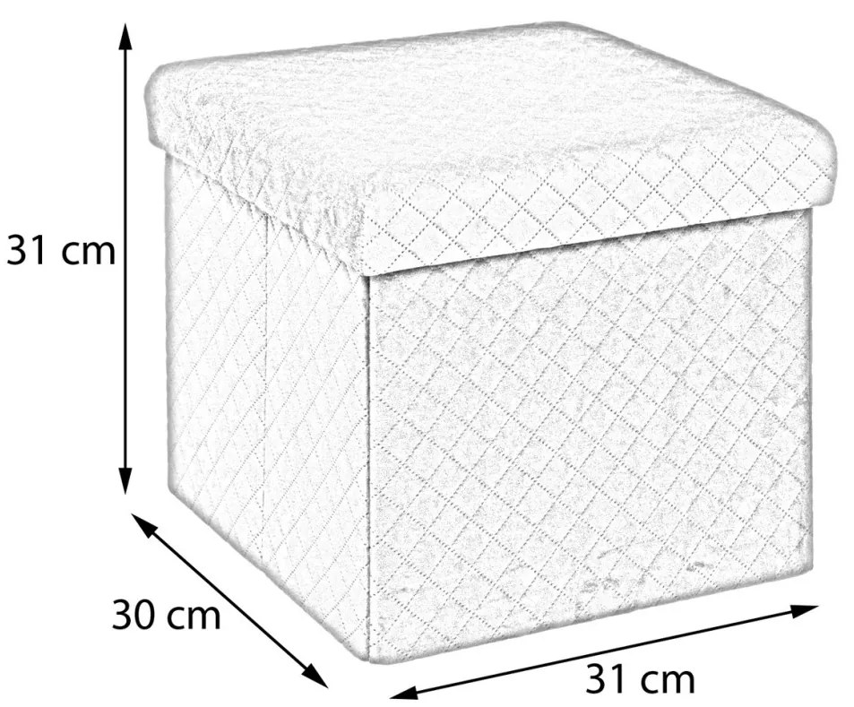 Taburet Bella Grey 31x31 cm