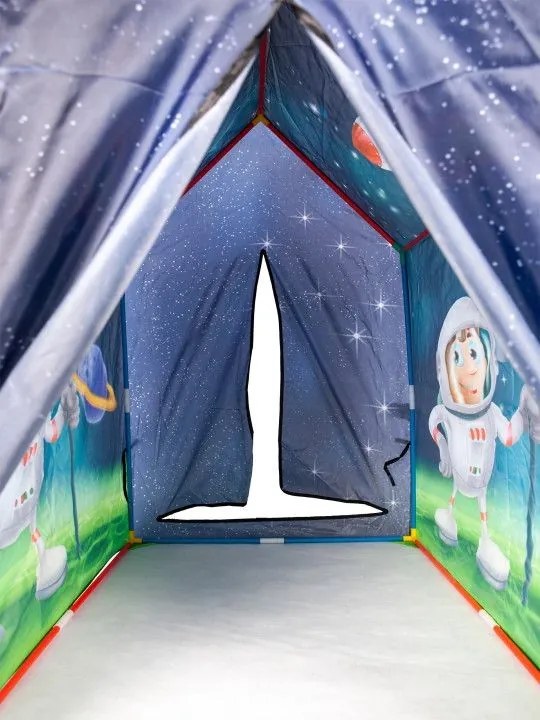 Detský stan na hranie s krásnym motívom vesmíru