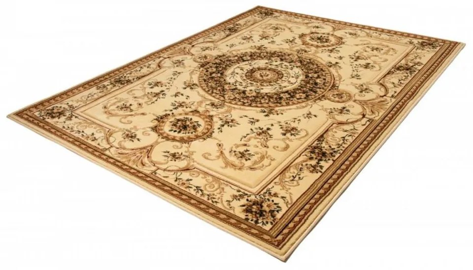 Kusový koberec klasický vzor 3 béžový 200x400cm