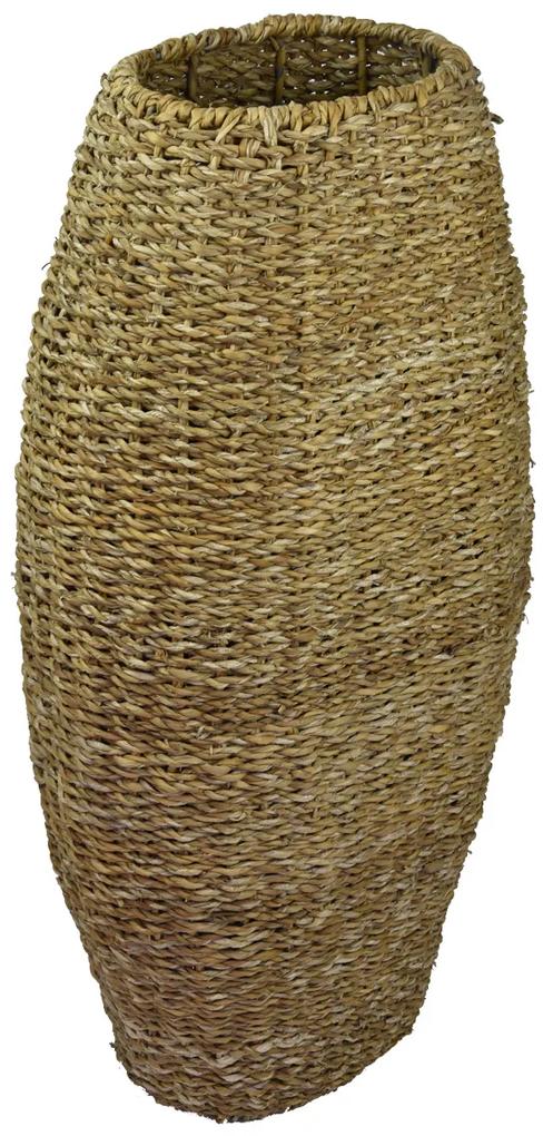 Vysoká váza z mořské trávy Rozměry (cm): 48x24 cm, v. 100 cm