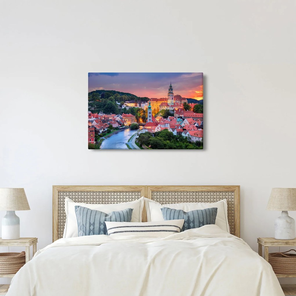 Obraz - Český Krumlov (90x60 cm)