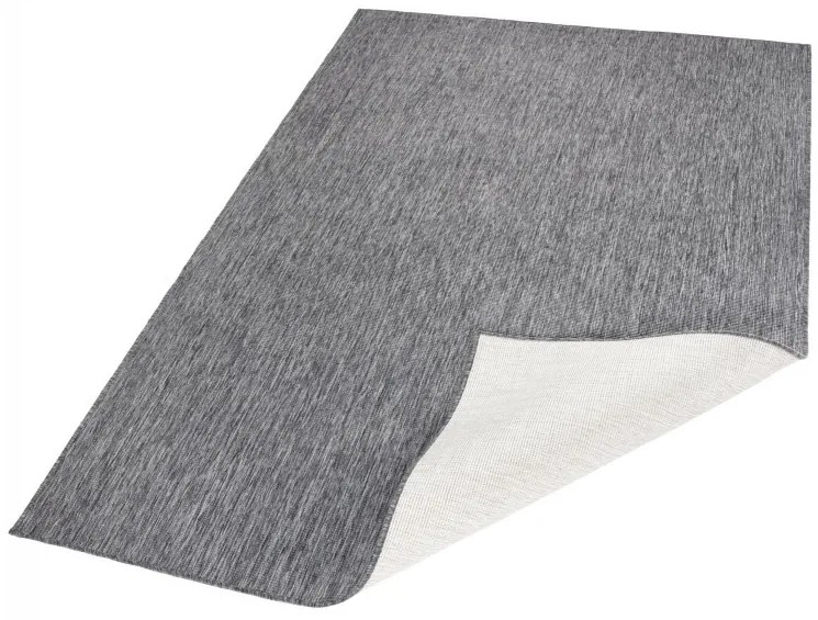 NORTHRUGS - Hanse Home koberce Kusový koberec Twin-Wendeteppiche 103097 grau creme – na von aj na doma - 160x230 cm