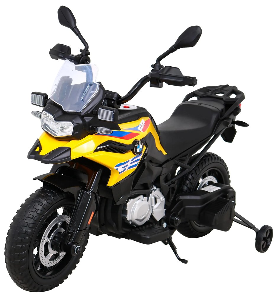 RAMIZ ELEKTRICKÁ MOTORKA - BMW F850 GS - ŽLTÁ - MOTOR - 2x35W, BATÉRIE - 1x12V7h - 2023