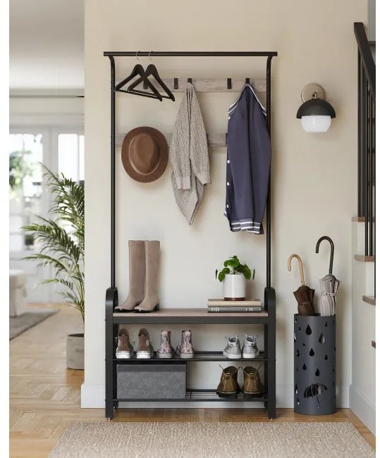 Vešiakový stojan s botníkom HSR400B02