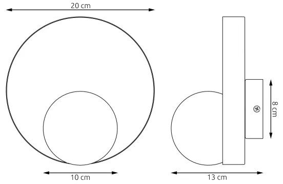 Nástenné svietidlo KIDO 1xG9/8W/230V biela