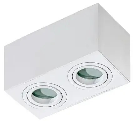 Moderné bodové svietidlo Brant 2 SQ IP44 biele
