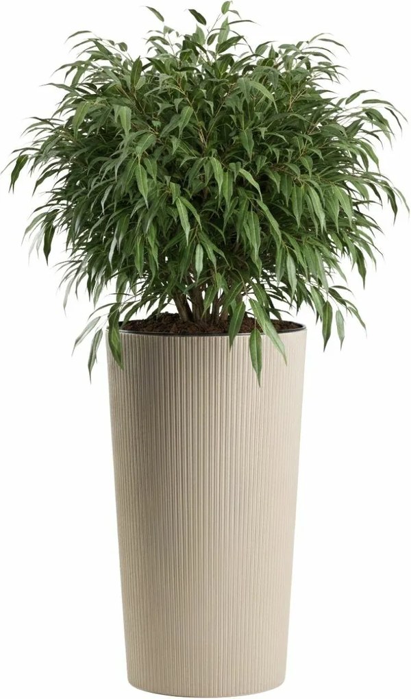 PLASTOVÝ KVETINÁČ URBANIKA ECO 57X29,5 CM LATTE