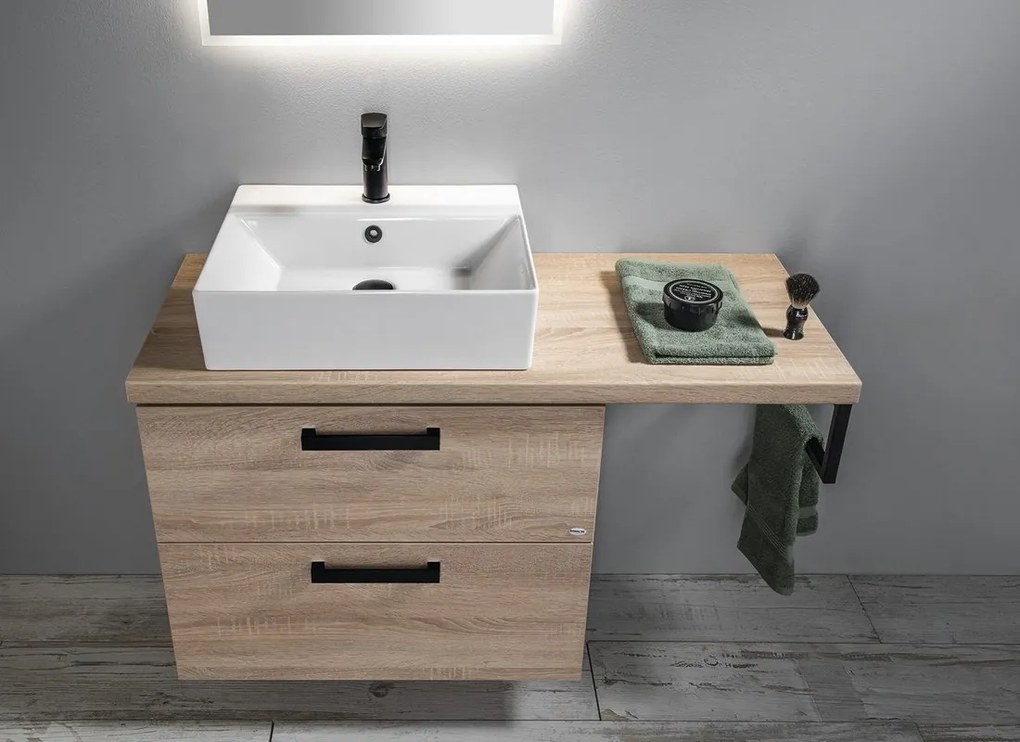 Aqualine Sapho, VEGA pracovná doska 104x45cm, dub platin