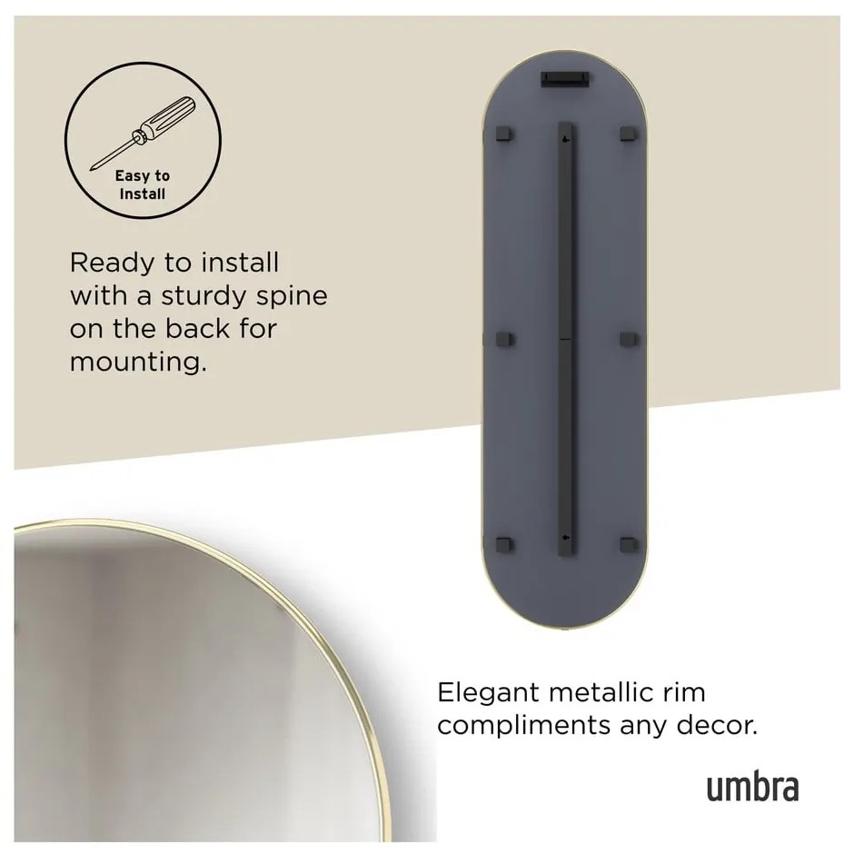 Nástenné/stojacie zrkadlo 46x157 cm Hubba – Umbra