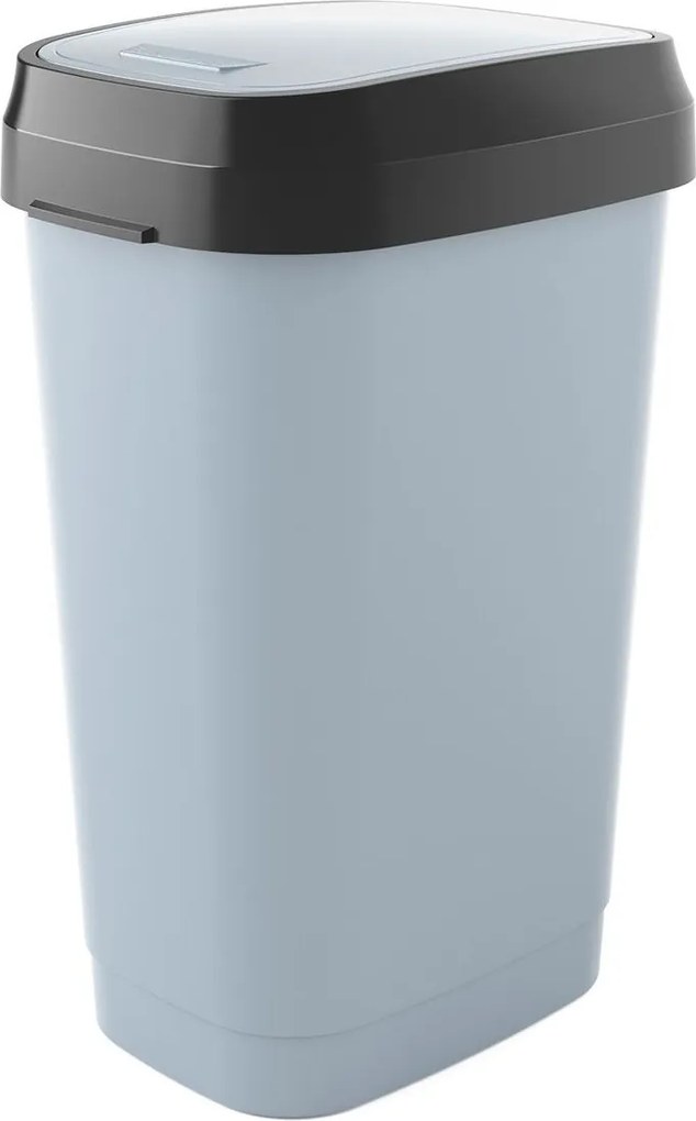 KIS Odpadkový kôš Dual Swing Bin L sivý, 50 l