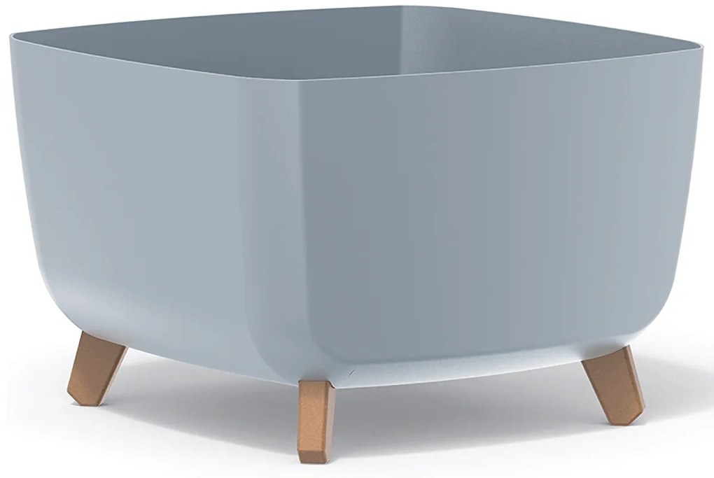 Plastový kvetináč na nožičkách DGQL400 39 cm - svetlosivá