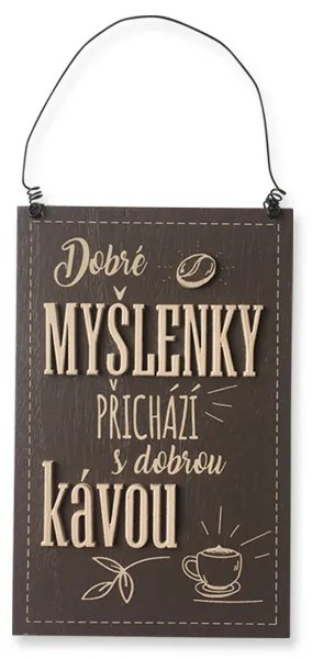 Nekupto Dekorce cedulka střední Dobré myšlenky přichází s dobrou kávou Kafetearie