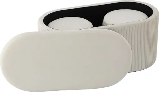 Set troch taburetiek ARVION biele PHO5970 (3 ks)