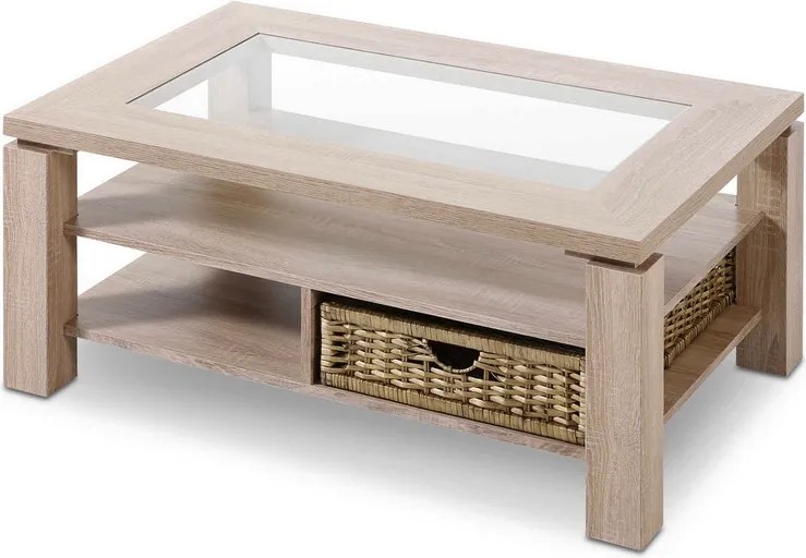 Konferenčný stolík Lazy, dub sonoma