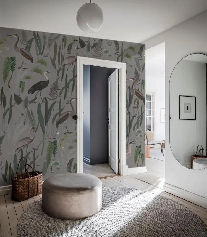 WALLCOLORS Calm Heron Mint wallpaper - tapeta POVRCH: Prowall Concrete