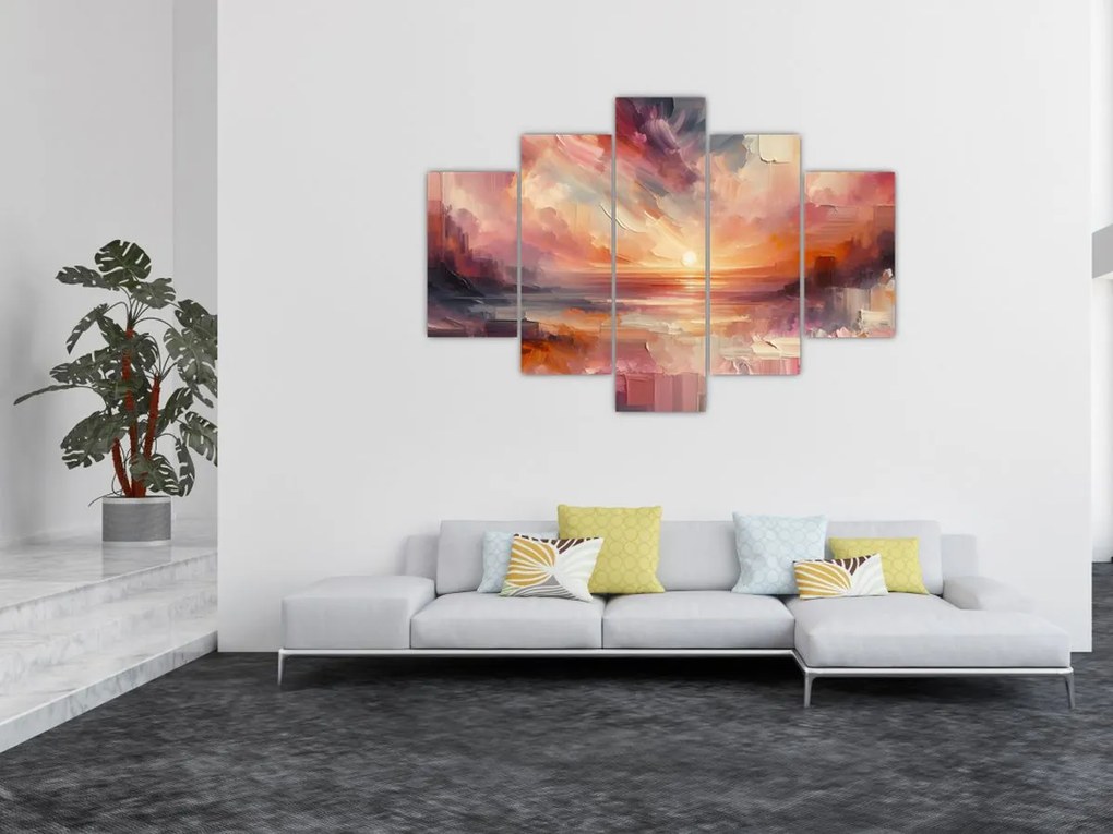 Obraz - Maľované červánky (150x105 cm)