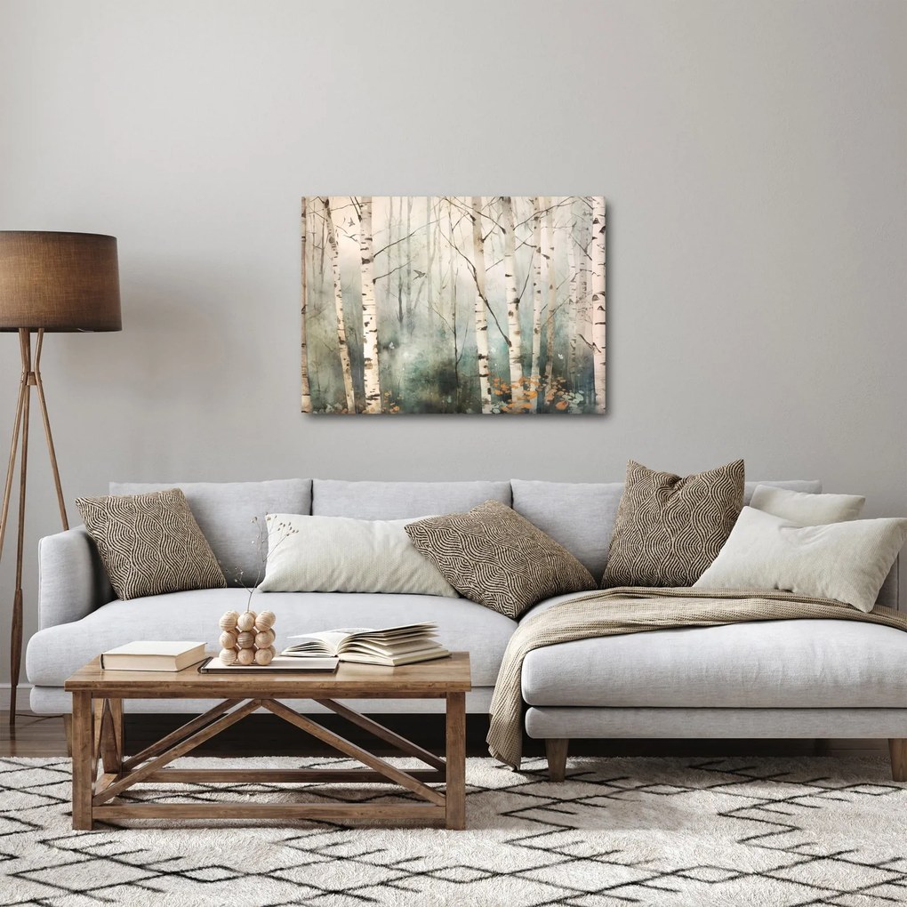 Obraz - Kresba lesného vzoru (70x50 cm)