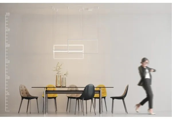 Azzardo AZ2915 - LED Stmievateľný luster na lanku METRIC 1xLED/135W/230V